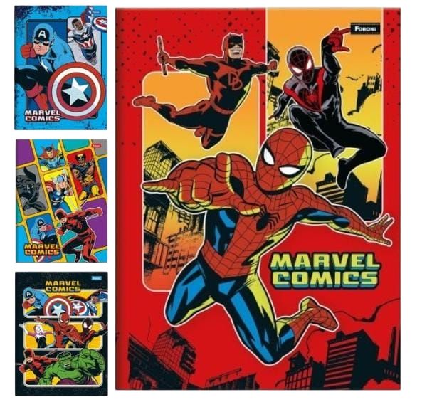 CADERNO BROCHURAO MARVEL COMIC COM